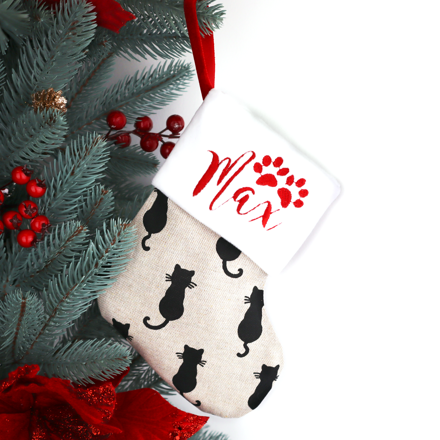 Cat Christmas Stoking Peronalized Small Stocking for family (cats)