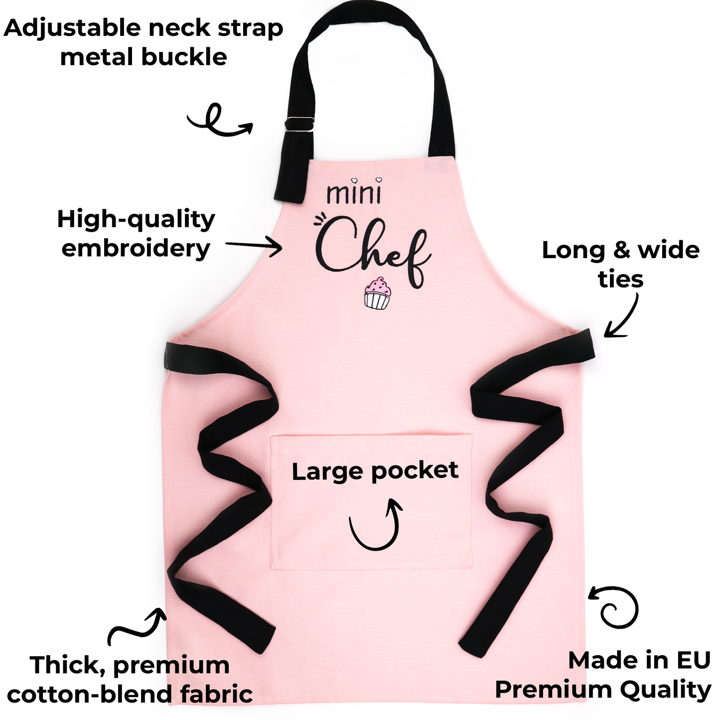 Why choose embroidered aprons for mommy and me set