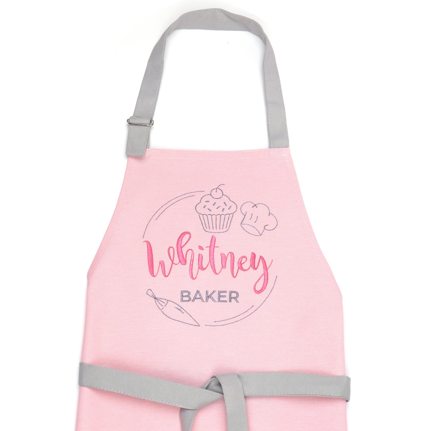 Personalized Baker Apron — Custom Name & Title Embroidered Adult Apron Gift