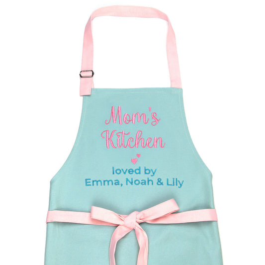 Mom's Kitchen Apron — Personalized Gift from Kids, Mother's Day & Birthday Gift for Mom