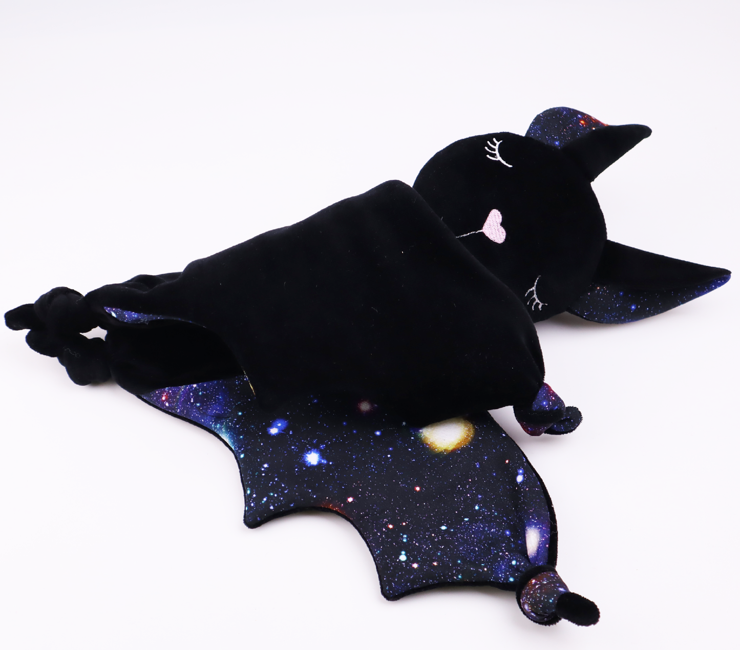 Plush Baby Bat Halloween Baby Shower Gift Spooky Baby Bat Security Blanket Personalized  (Space)