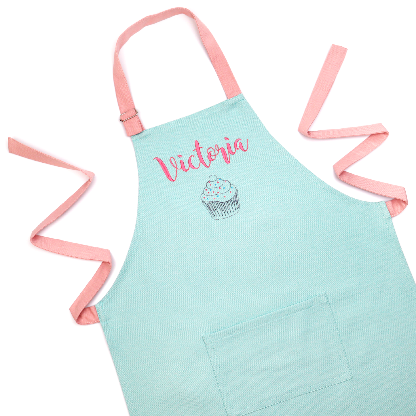 Personalized Matching Family Aprons & Chef Hats – Embroidered Gift Set for Adults & Kids