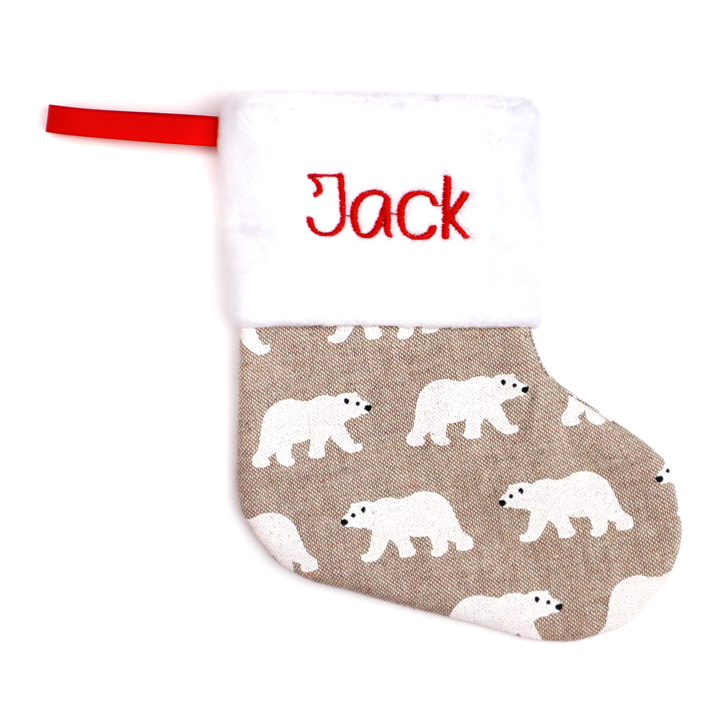 Pet Christmas Stoking Peronalized Small Stocking for family (bears)