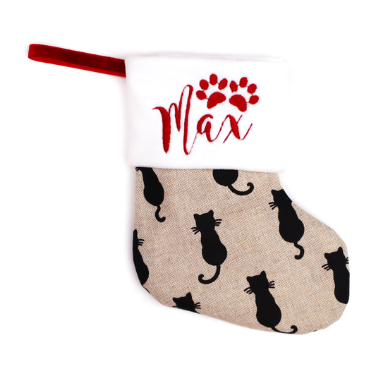Cat Christmas Stoking Peronalized Small Stocking for family (cats)