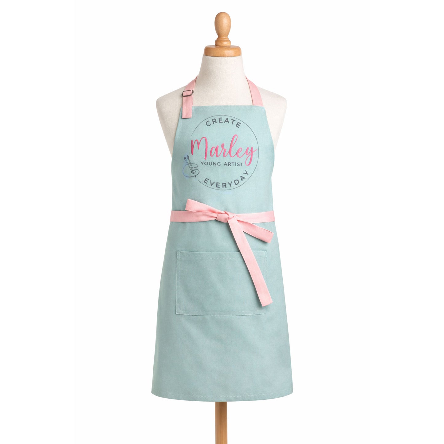 Personalized Kids Art Apron – Young Artist Smock, Gift for Girls