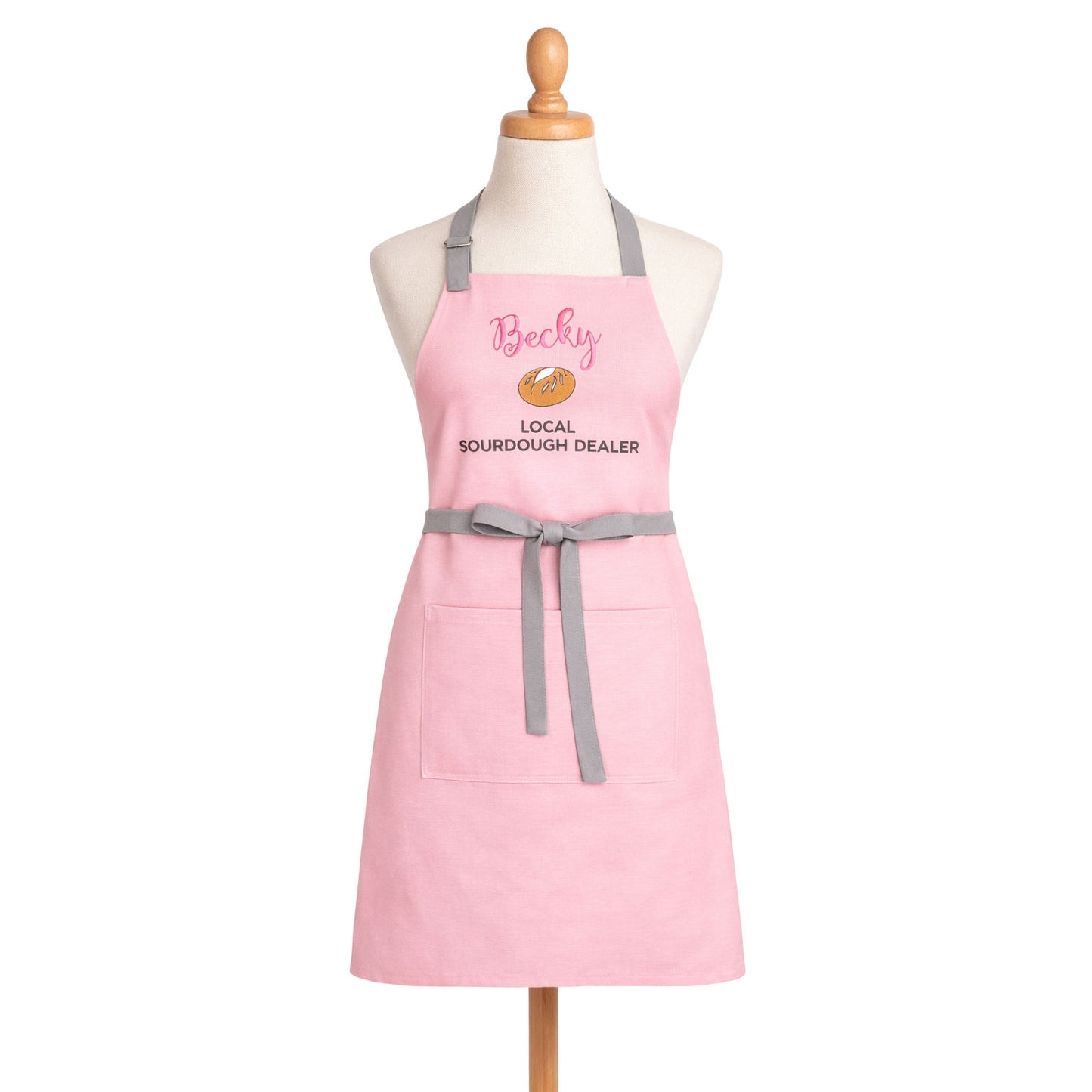 Personalized Sourdough Apron — Custom Name & Title Embroidered Bread Baker Gift