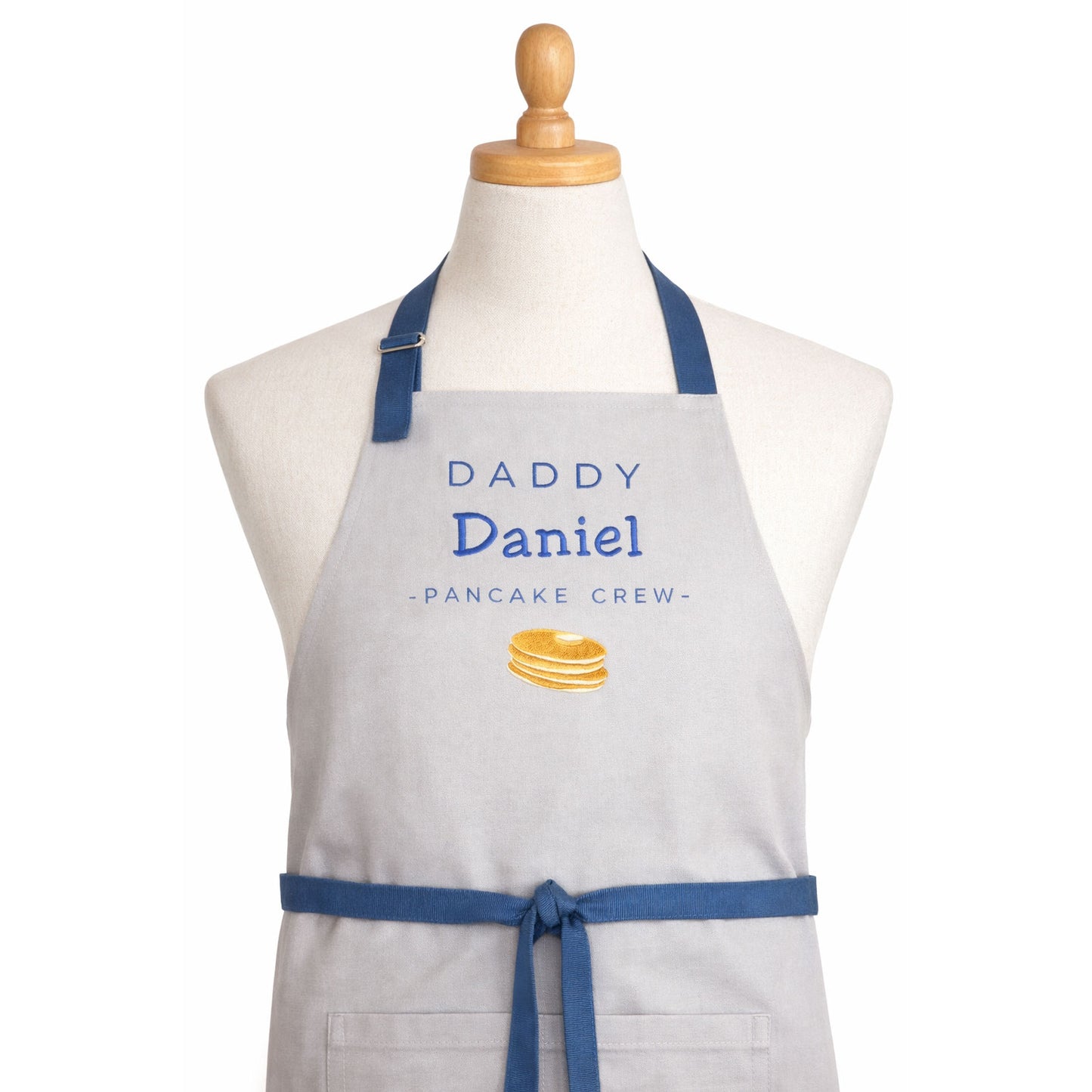 Personalized Pancake Apron — Custom Name & Title Embroidered Gift for Pancake Lovers