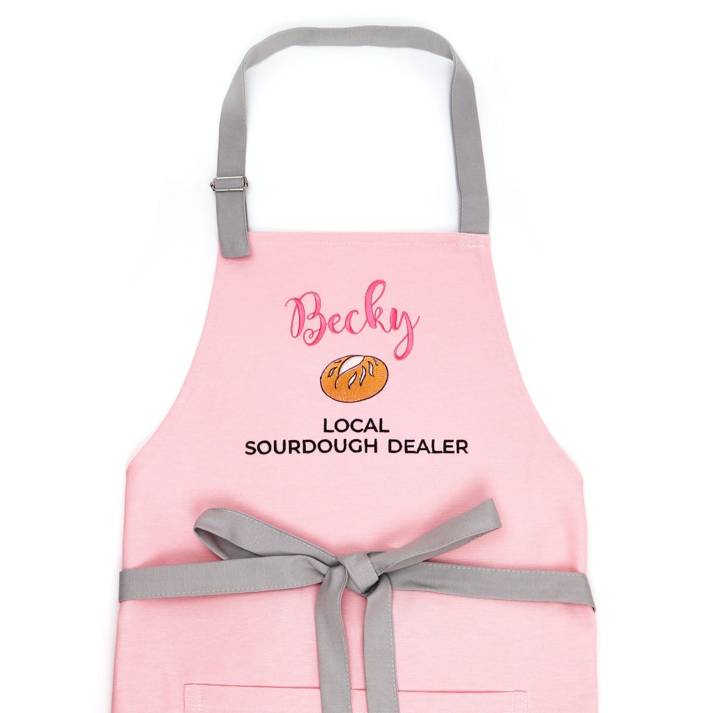 Personalized Sourdough Apron — Custom Name & Title Embroidered Bread Baker Gift