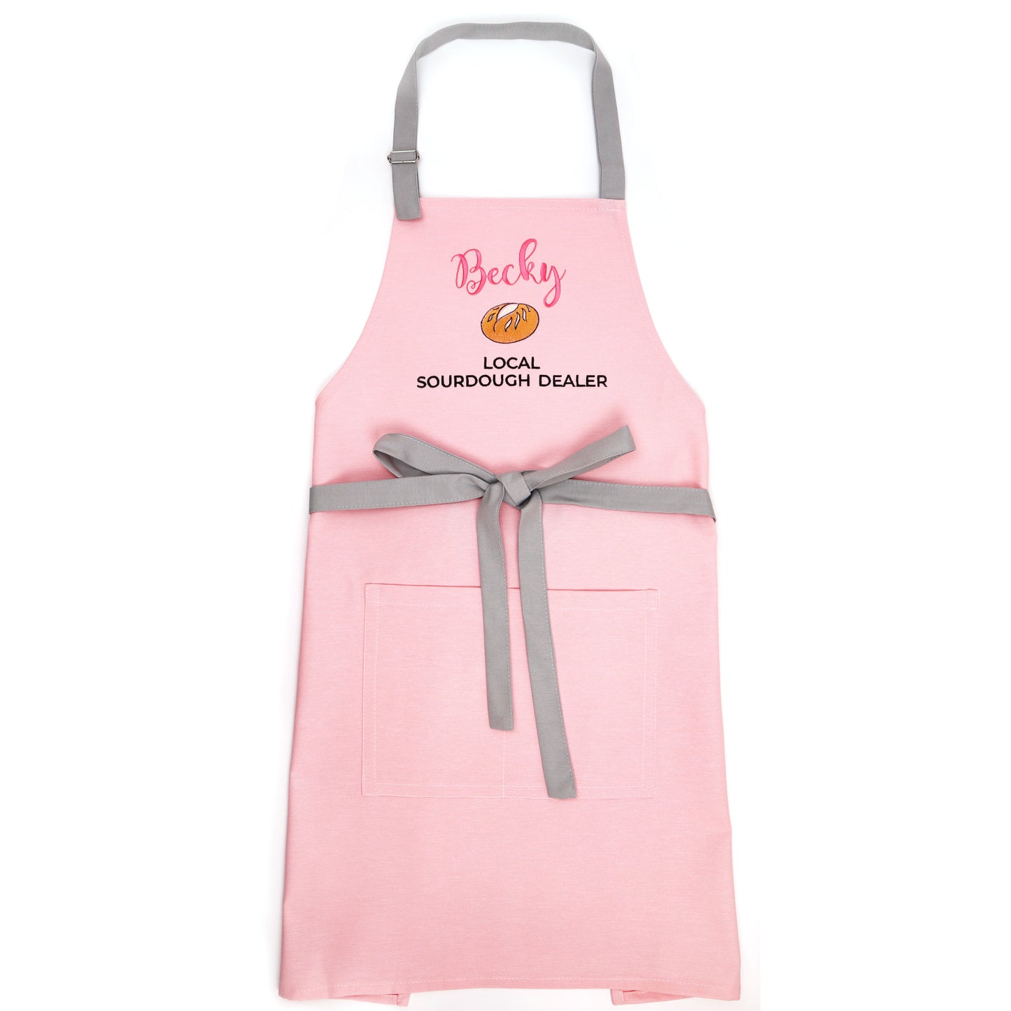 Personalized Sourdough Apron — Custom Name & Title Embroidered Bread Baker Gift