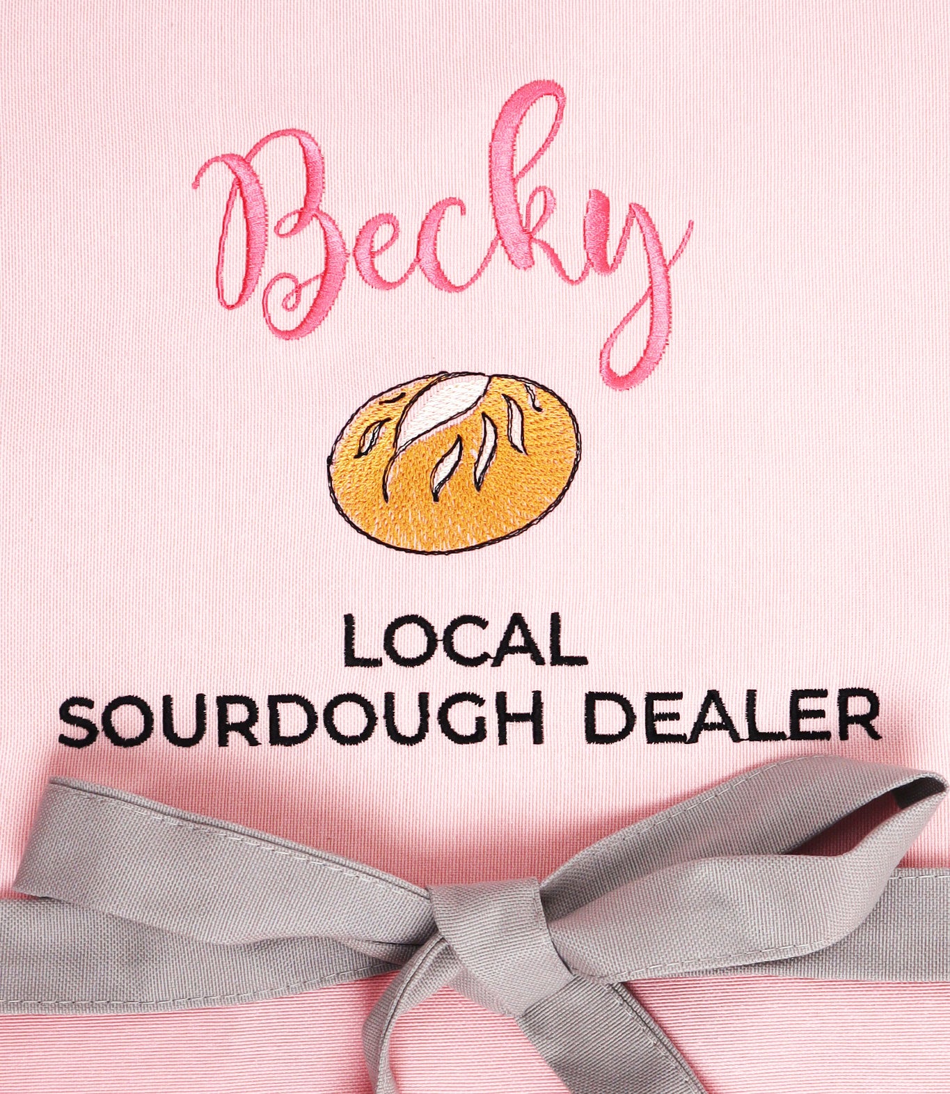 Personalized Sourdough Apron — Custom Name & Title Embroidered Bread Baker Gift