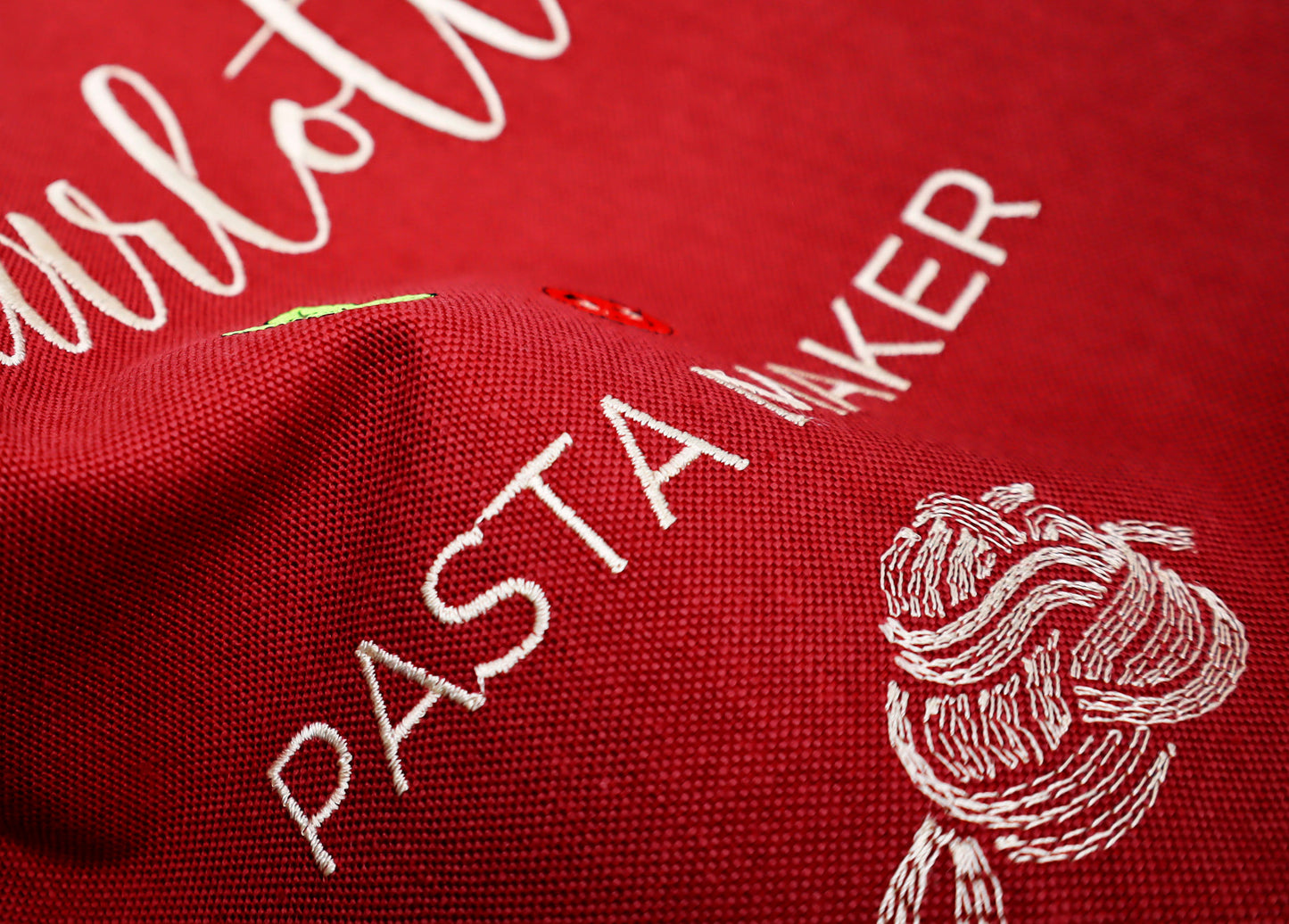 Personalized Pasta Maker Apron — Custom Name & Title Embroidered Gift for Pasta Lovers
