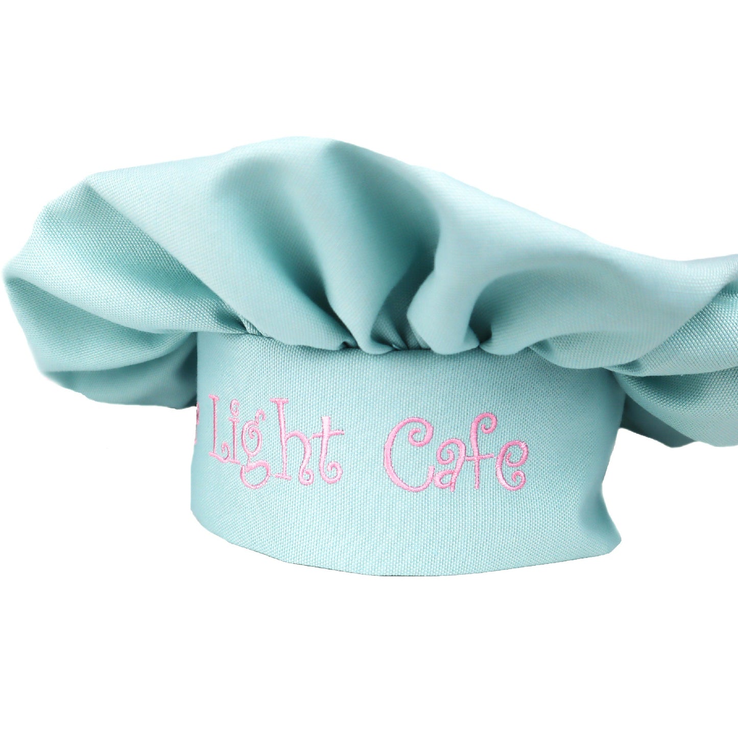 Personalized Mint Chef Hat for Kids — Custom Name Embroidered