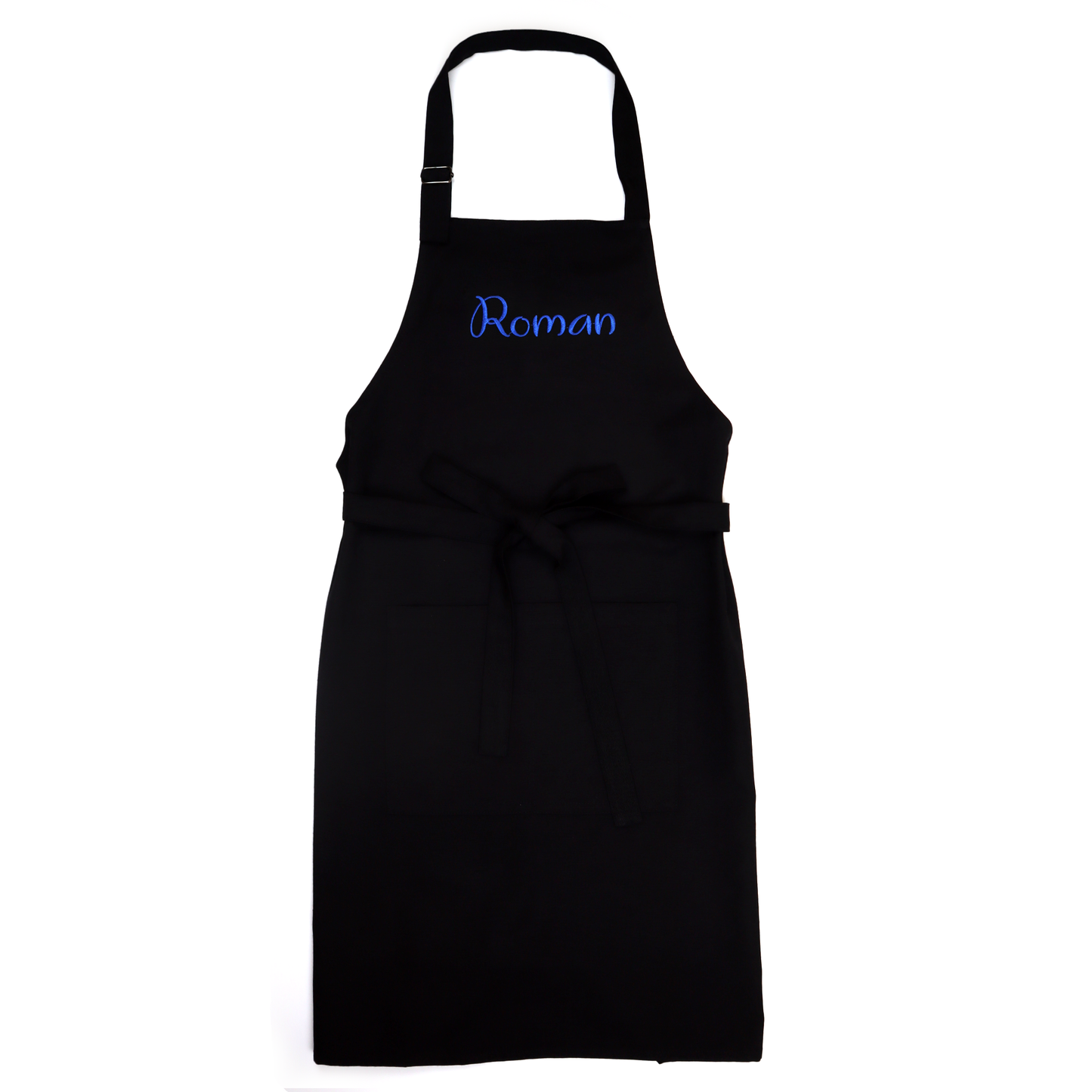 Personalized Black Apron for Boys – Custom Name Embroidery