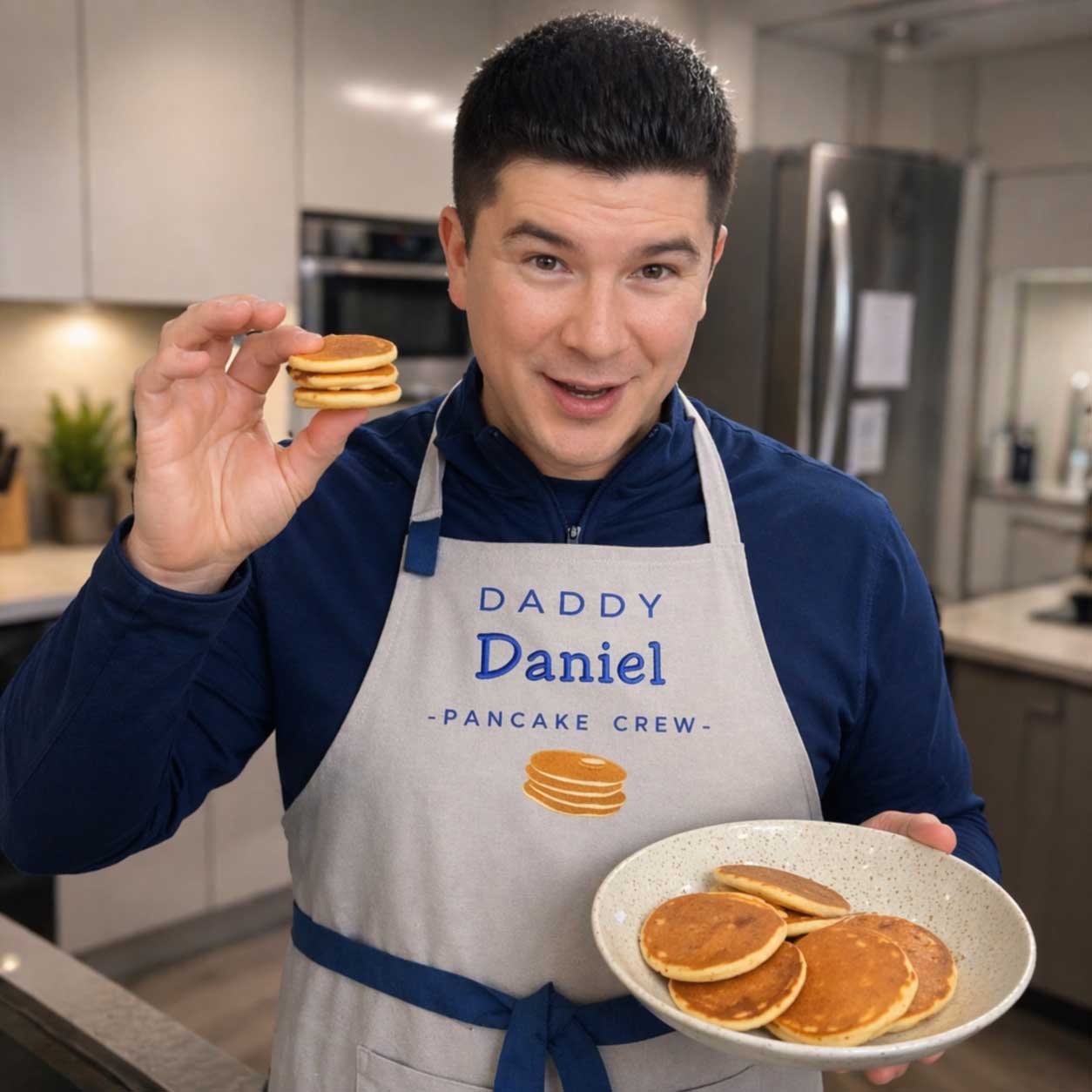Personalized Pancake Apron — Custom Name & Title Embroidered Gift for Pancake Lovers