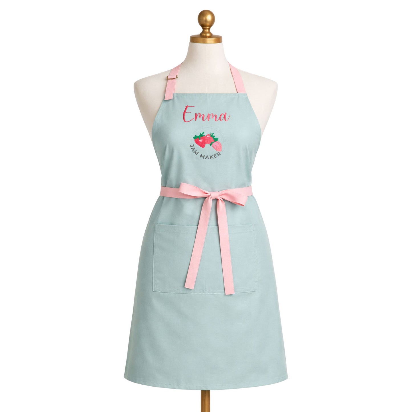Personalized Jam Maker Apron — Custom Name & Title Embroidered Gift for Jam Lovers